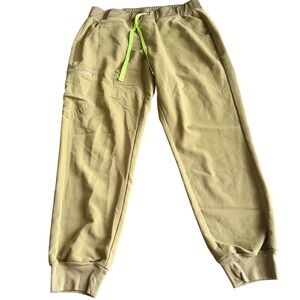 FIGS Zamorra Scrub Joggers Womens L Dark Olive W18SW2005 Cargo Nurse Doctor